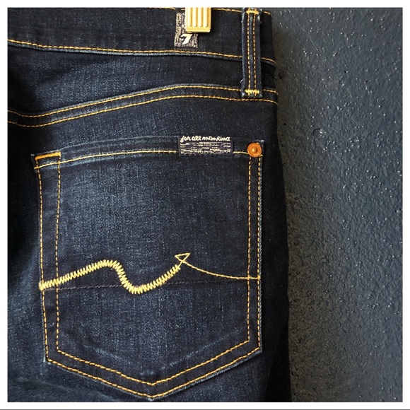 7 SEVEN FOR ALL MANKIND STRAIGHT LEG JEAN 29 - Picture 3 of 6